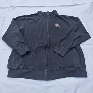 Adult Unisex ALDI Size L Navy Blue Zip Employee Worker Jacket Coat